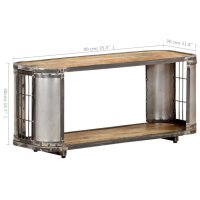 vidaXL TV-Schrank 90x30x40 cm Massivholz Mango