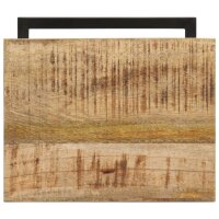 vidaXL Beistelltische 2 Stk. 31,5x24,5x64,5 cm Raues Mangoholz