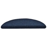 vidaXL Selbstklebende Treppenmatten 15 Stk. Navy 56x17x3cm Nadelvlies