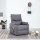 vidaXL Massagesessel Hellgrau Stoff