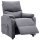 vidaXL Massagesessel Hellgrau Stoff