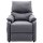 vidaXL Massagesessel Hellgrau Stoff