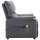 vidaXL Massagesessel Hellgrau Stoff