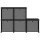 vidaXL W&uuml;rfel-Regal mit Boxen 5 F&auml;cher Schwarz 103x30x72,5 cm Stoff