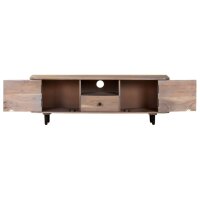 vidaXL TV-Schrank 118x30x40 cm Massivholz Akazie