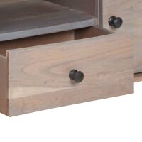 vidaXL TV-Schrank 118x30x40 cm Massivholz Akazie