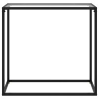 vidaXL Konsolentisch Transparent 80x35x75 cm Hartglas