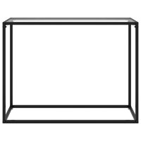 vidaXL Konsolentisch Transparent 100x35x75 cm Hartglas