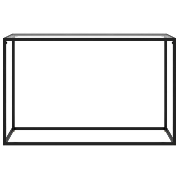 vidaXL Konsolentisch Transparent 120x35x75 cm Hartglas