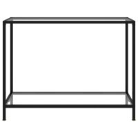 vidaXL Konsolentisch Transparent 100x35x75 cm Hartglas