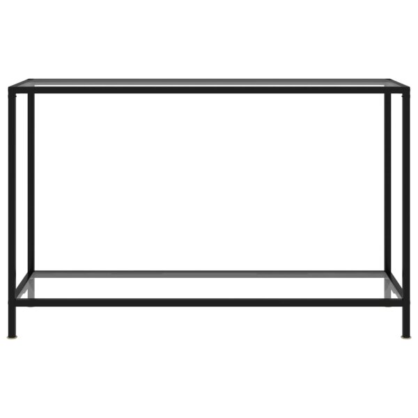 vidaXL Konsolentisch Transparent 120x35x75 cm Hartglas