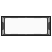 vidaXL TV-Schrank Schwarz mit Hartglas 100x40x40 cm