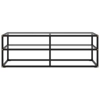 vidaXL TV-Schrank Schwarz mit Hartglas 120x40x40 cm