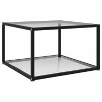 vidaXL Couchtisch Transparent 60x60x35 cm Hartglas