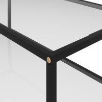 vidaXL Couchtisch Transparent 100x50x35 cm Hartglas