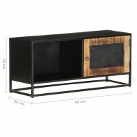 vidaXL TV-Schrank 90x30x40 cm Raues Mangoholz