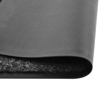 vidaXL Fußmatte Waschbar Schwarz 90x150 cm
