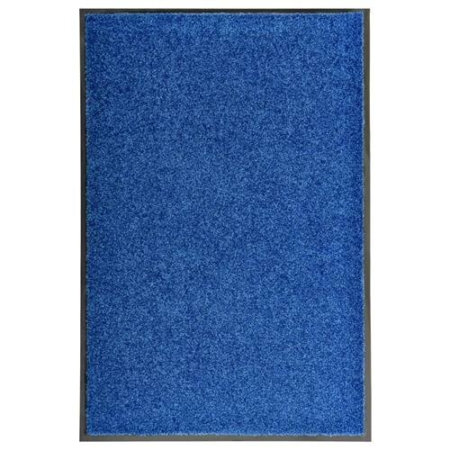 vidaXL Fu&szlig;matte Waschbar Blau 60x90 cm