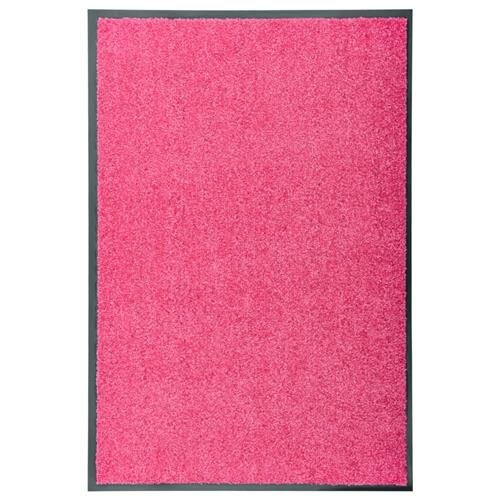 vidaXL Fu&szlig;matte Waschbar Rosa 60x90 cm