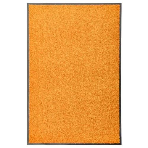 vidaXL Fußmatte Waschbar Orange 60x90 cm