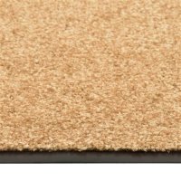 vidaXL Fußmatte Waschbar Creme 60x90 cm