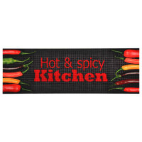 vidaXL K&uuml;chenbodenmatte Waschbar Hot&amp;Spicy 60x180 cm