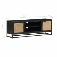 vidaXL TV-Schrank 120x30x40 cm Massivholz Mango