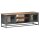 vidaXL TV-Schrank Grau 120x30x40 cm Massivholz Akazie und Stahl