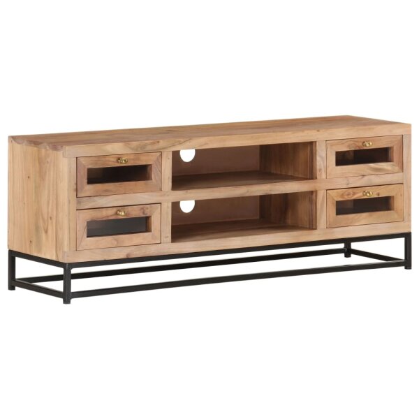 vidaXL TV-Schrank 110x30x40 cm Akazie Massivholz