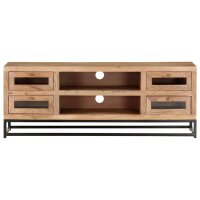 vidaXL TV-Schrank 110x30x40 cm Akazie Massivholz