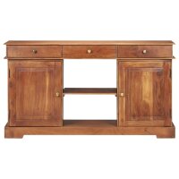 vidaXL Sideboard 135x35x75 cm Akazienholz Massiv