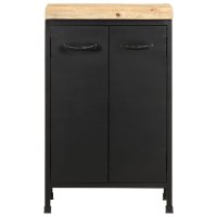 vidaXL Sideboard 47x35x76 cm Raues Mangoholz