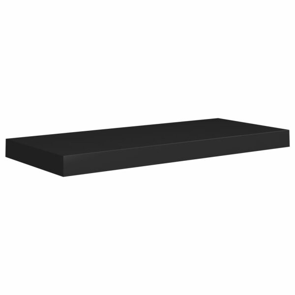 vidaXL Schwebendes Wandregal Schwarz 60x23,5x3,8 cm MDF