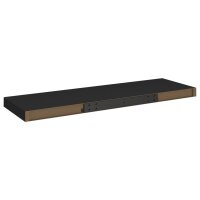 vidaXL Schweberegal Schwarz 80x23,5x3,8 cm MDF