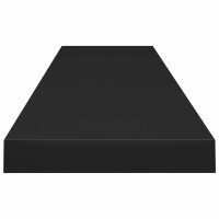 vidaXL Schwebendes Wandregal Schwarz 120x23,5x3,8 cm MDF