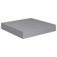 vidaXL Schwebende Wandregale 2 Stk. Grau 23x23,5x3,8cm MDF