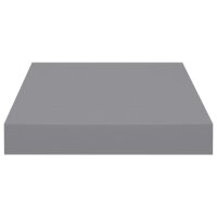 vidaXL Schwebende Wandregale 2 Stk. Grau 23x23,5x3,8cm MDF