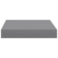 vidaXL Schwebende Wandregale 2 Stk. Grau 23x23,5x3,8cm MDF