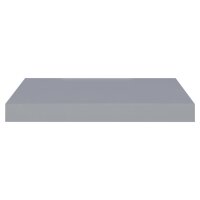 vidaXL Schwebende Wandregale 2 Stk. Grau 40x23x3,8cm MDF