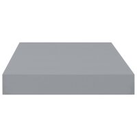 vidaXL Schwebende Wandregale 2 Stk. Grau 40x23x3,8cm MDF