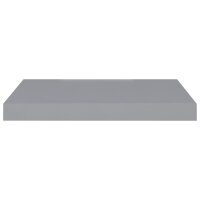 vidaXL Schwebende Wandregale 2 Stk. Grau 50x23x3,8cm MDF