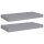 vidaXL Schwebende Wandregale 2 Stk. Grau 50x23x3,8cm MDF