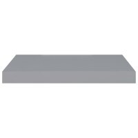 vidaXL Schwebende Wandregale 4 Stk. Grau 50x23x3,8cm MDF