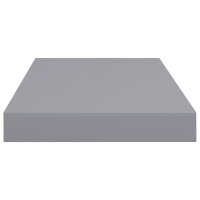 vidaXL Schwebende Wandregale 4 Stk. Grau 50x23x3,8cm MDF