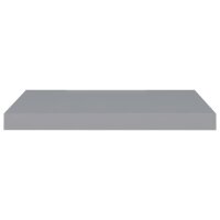 vidaXL Schwebende Wandregale 2 Stk. Grau 60x23,5x3,8cm MDF