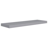 vidaXL Schweberegale 4 Stk. Grau 80x23,5x3,8 cm MDF