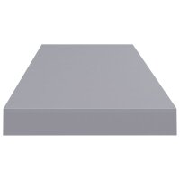 vidaXL Schweberegale 4 Stk. Grau 80x23,5x3,8 cm MDF