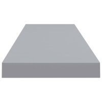 vidaXL Schwebendes Wandregal Grau 90x23,5x3,8 cm MDF