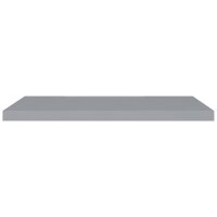 vidaXL Schwebende Wandregale 2 Stk. Grau 90x23,5x3,8cm MDF