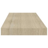 vidaXL Schwebende Wandregale 2 Stk. Eichefarben 60x23,5x3,8cm MDF